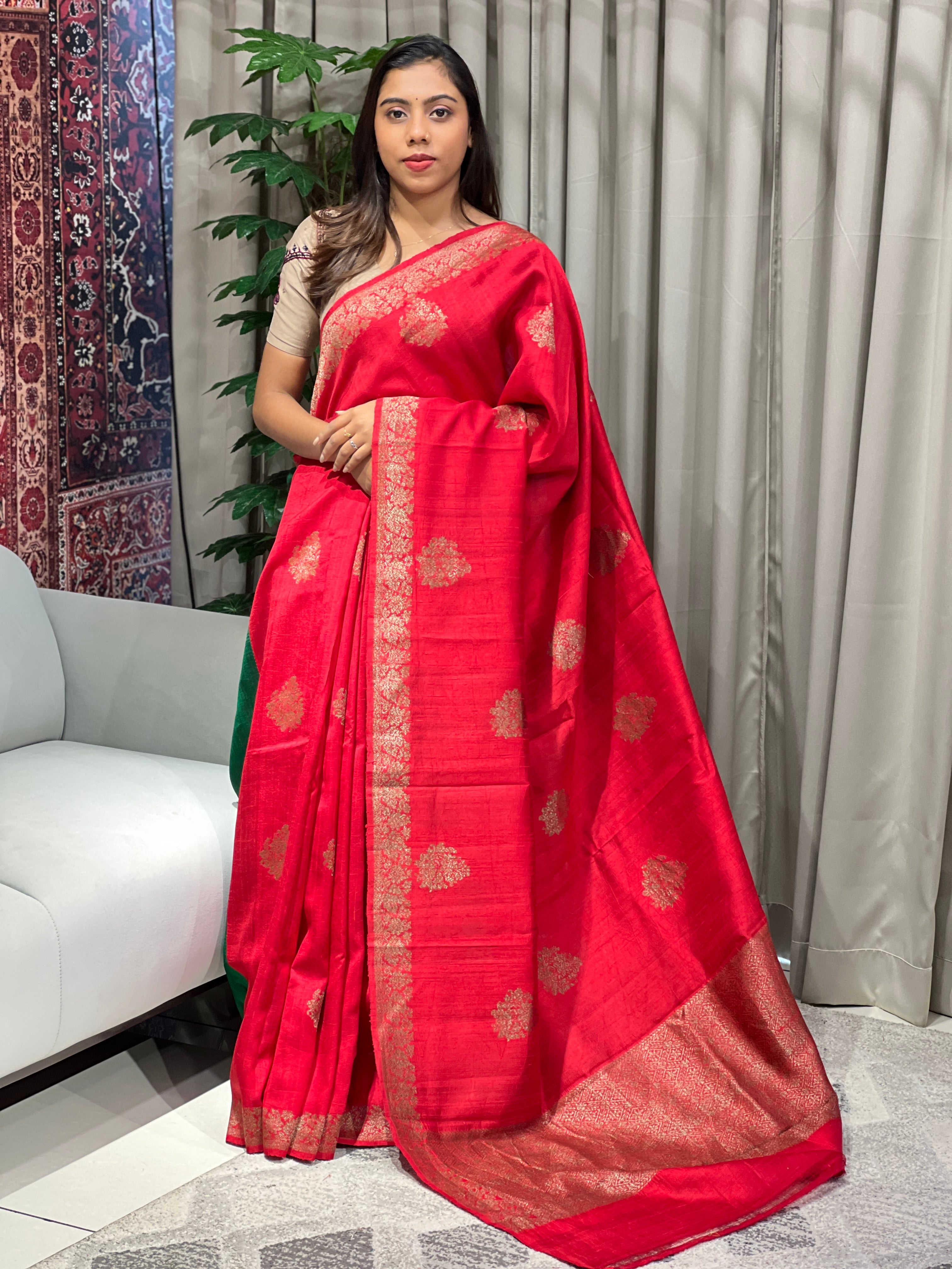 Banarasi Woven Raw Silk Saree | YNG736