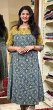 Ajrak Block Printed Cotton A-Line Kurta | DNT444
