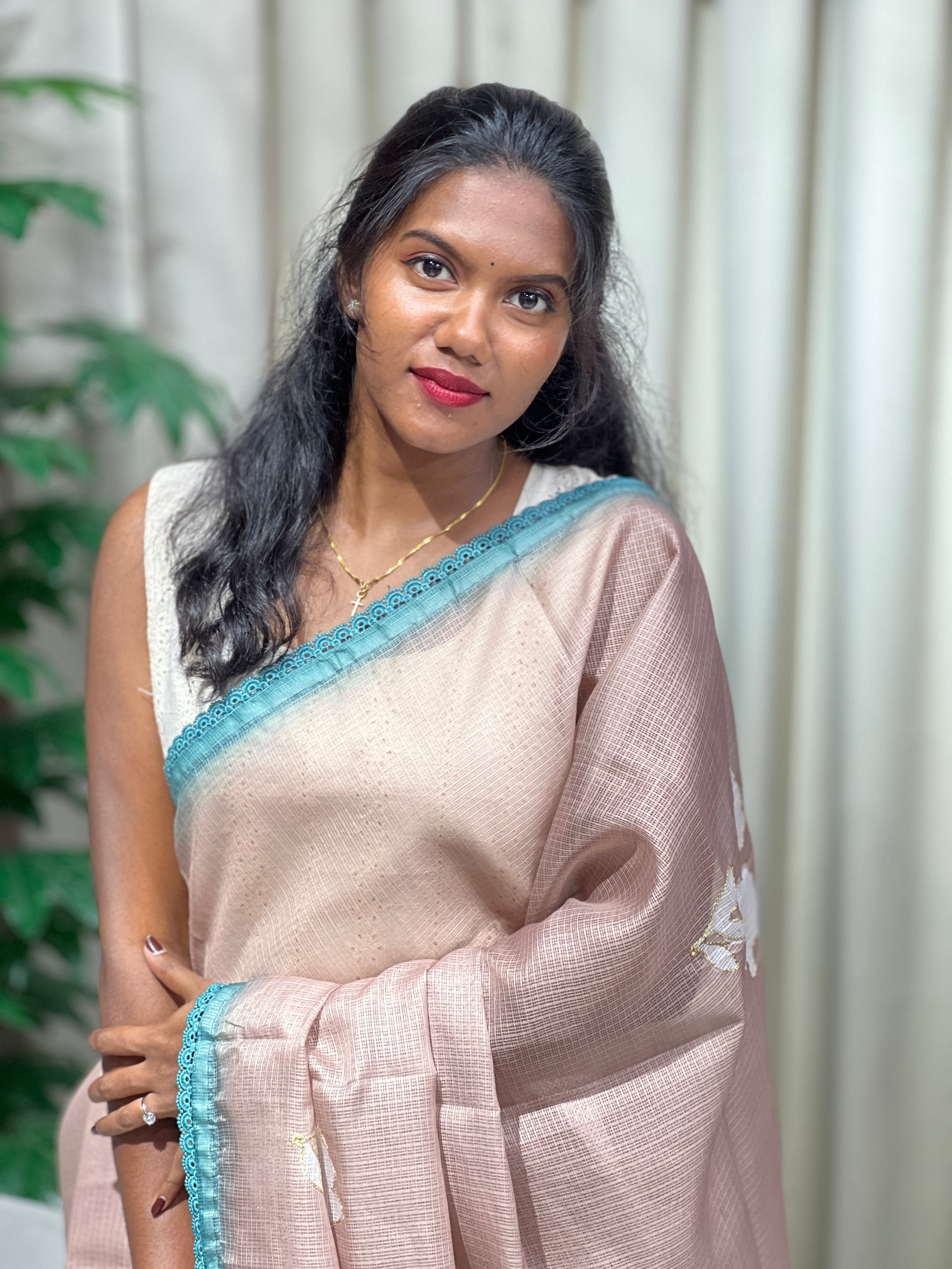 Floral Printed Kota Saree | HT373