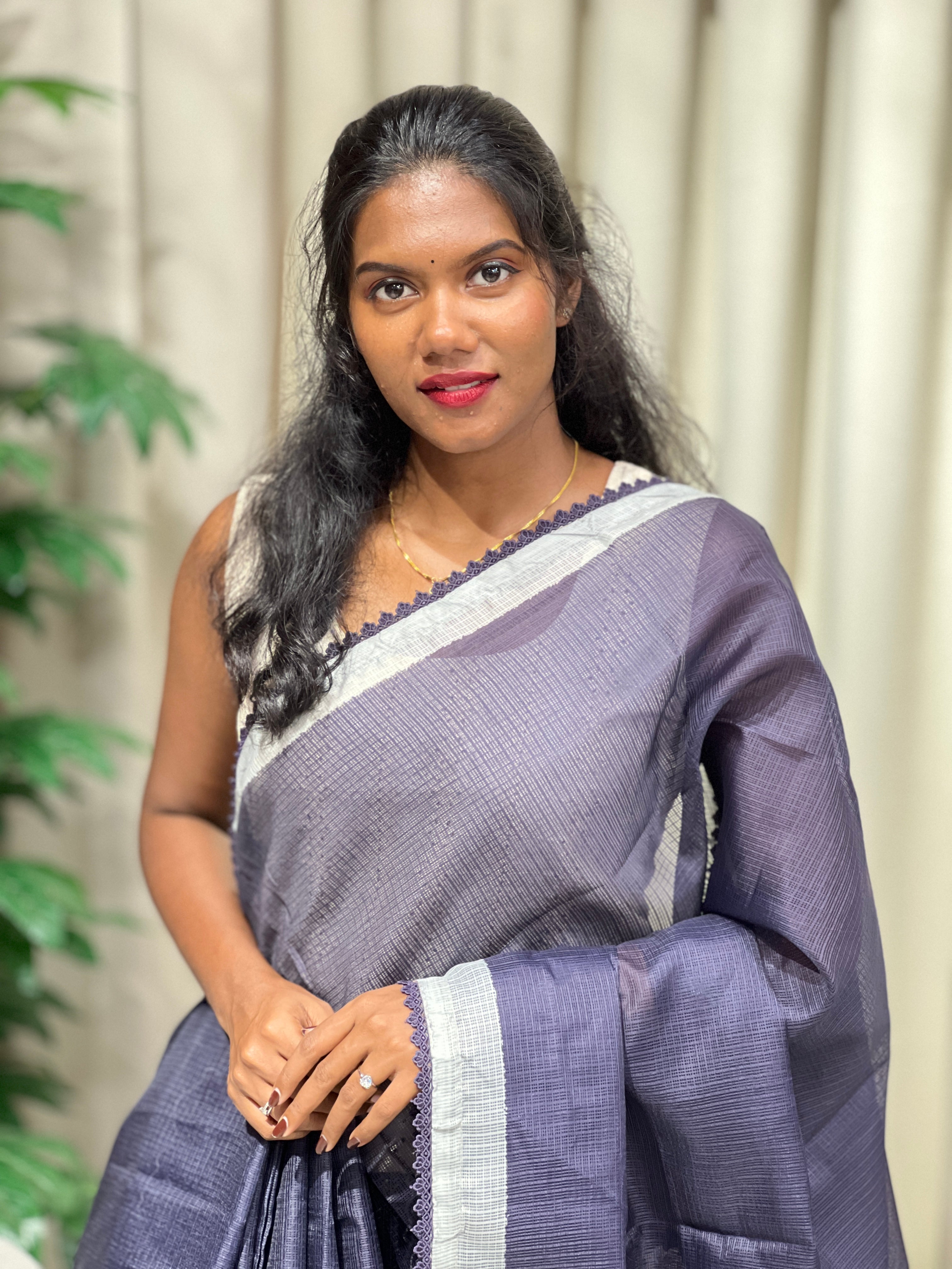 Floral Printed Kota Saree | HT417