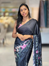 Floral Digital Printed Satin Crepe Saree | SSN182