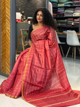 Check Weaving Pattern Desi Tussar Saree | PD902