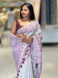 Thread and Zari Weaved Jamdani Saree | SSN221