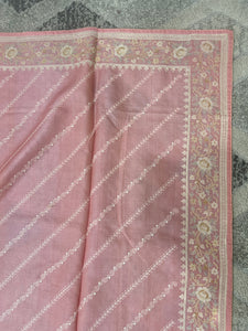 Machine Embroidered Soft Desi Tussar Saree | RGD471