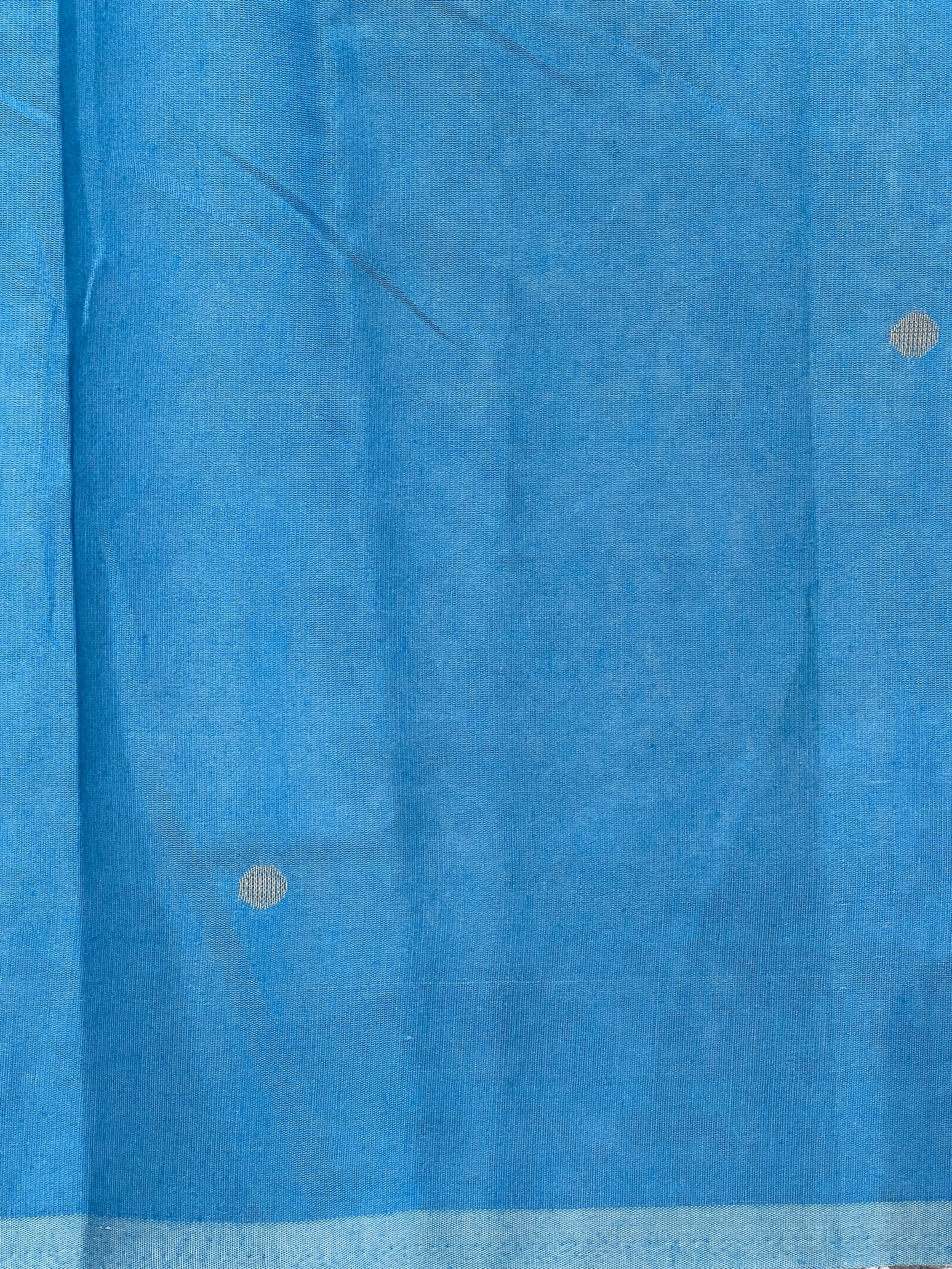 Floral Jamdani Woven Semi Linen Saree | YNG852