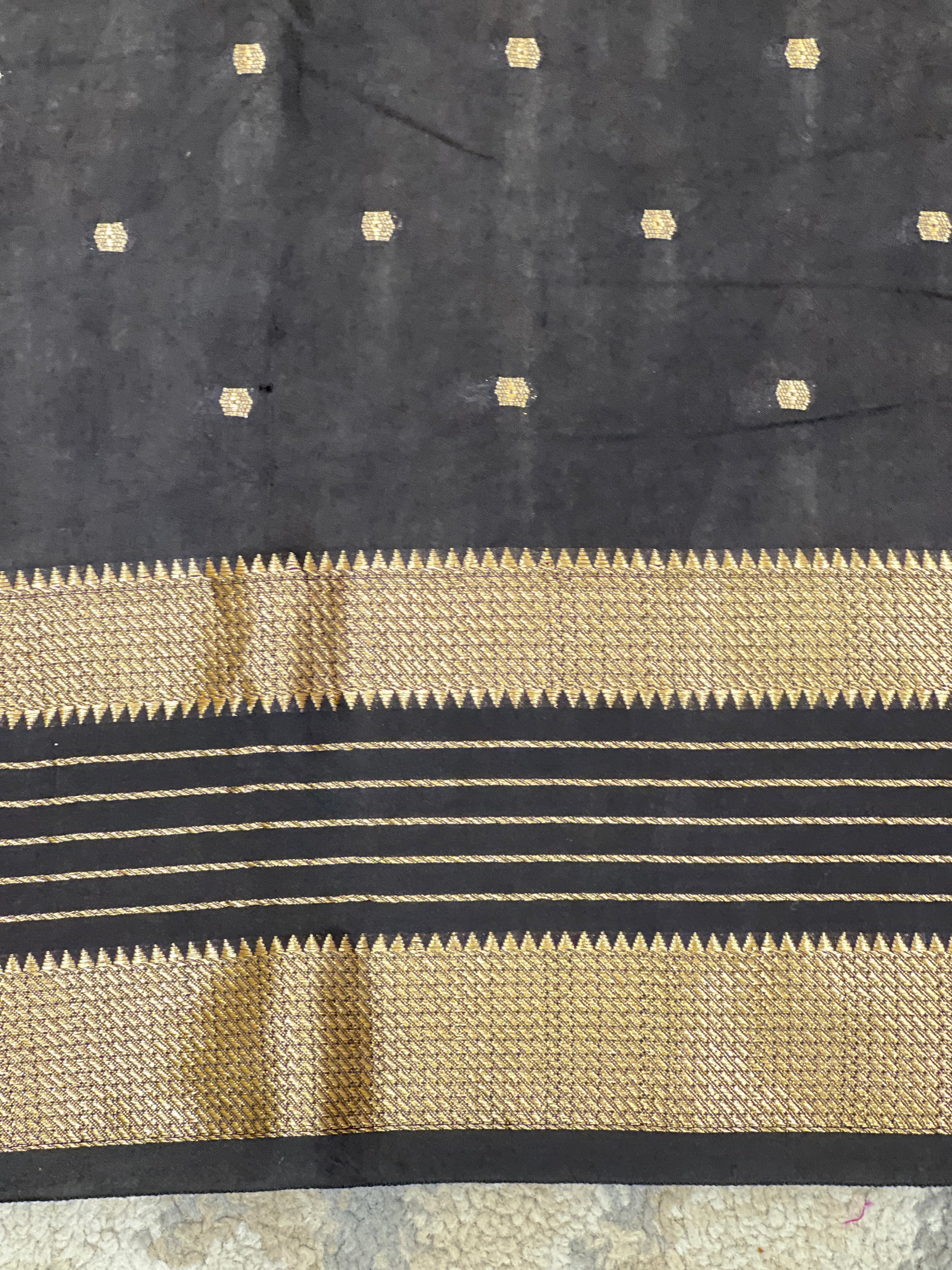 Rettapet Border Pattern Semi Chanderi Saree | YNG1502