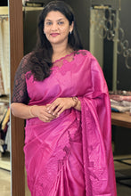 Twine Cut Work Detailed Tussar Silk Saree | TC395