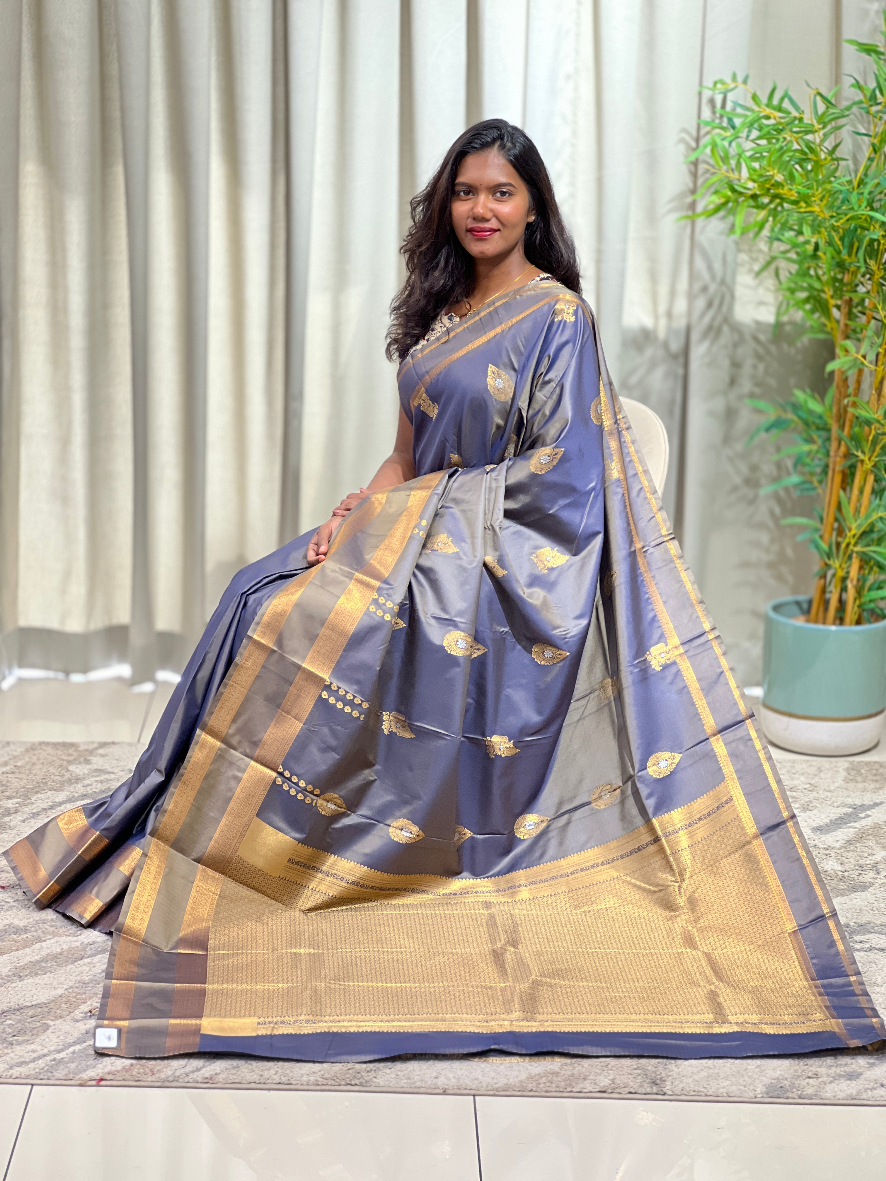 Rettapet Pattern Semi Silk Saree | GAS128