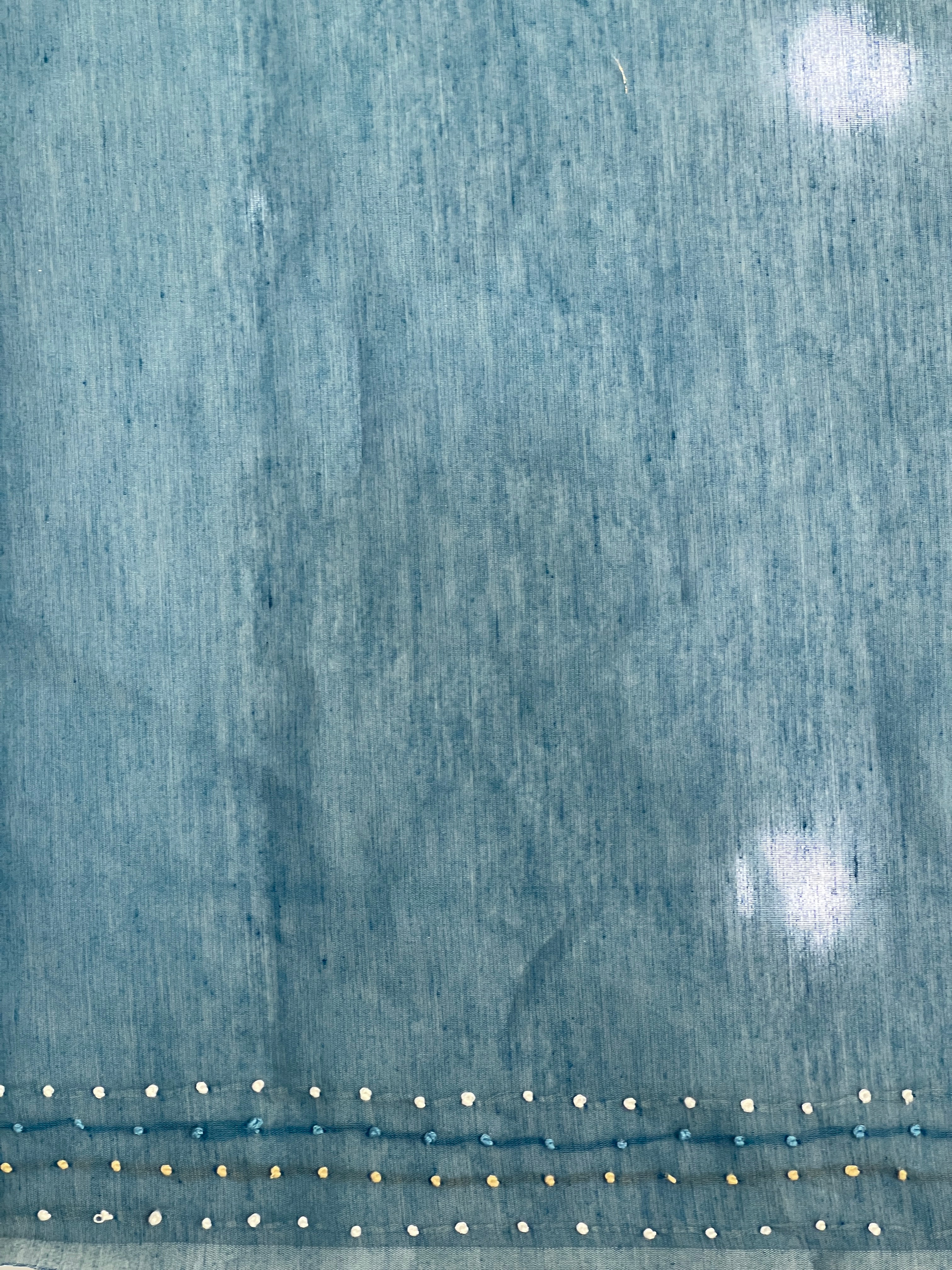 Floral Hand Embroidery Jamdani Saree | BLD1761