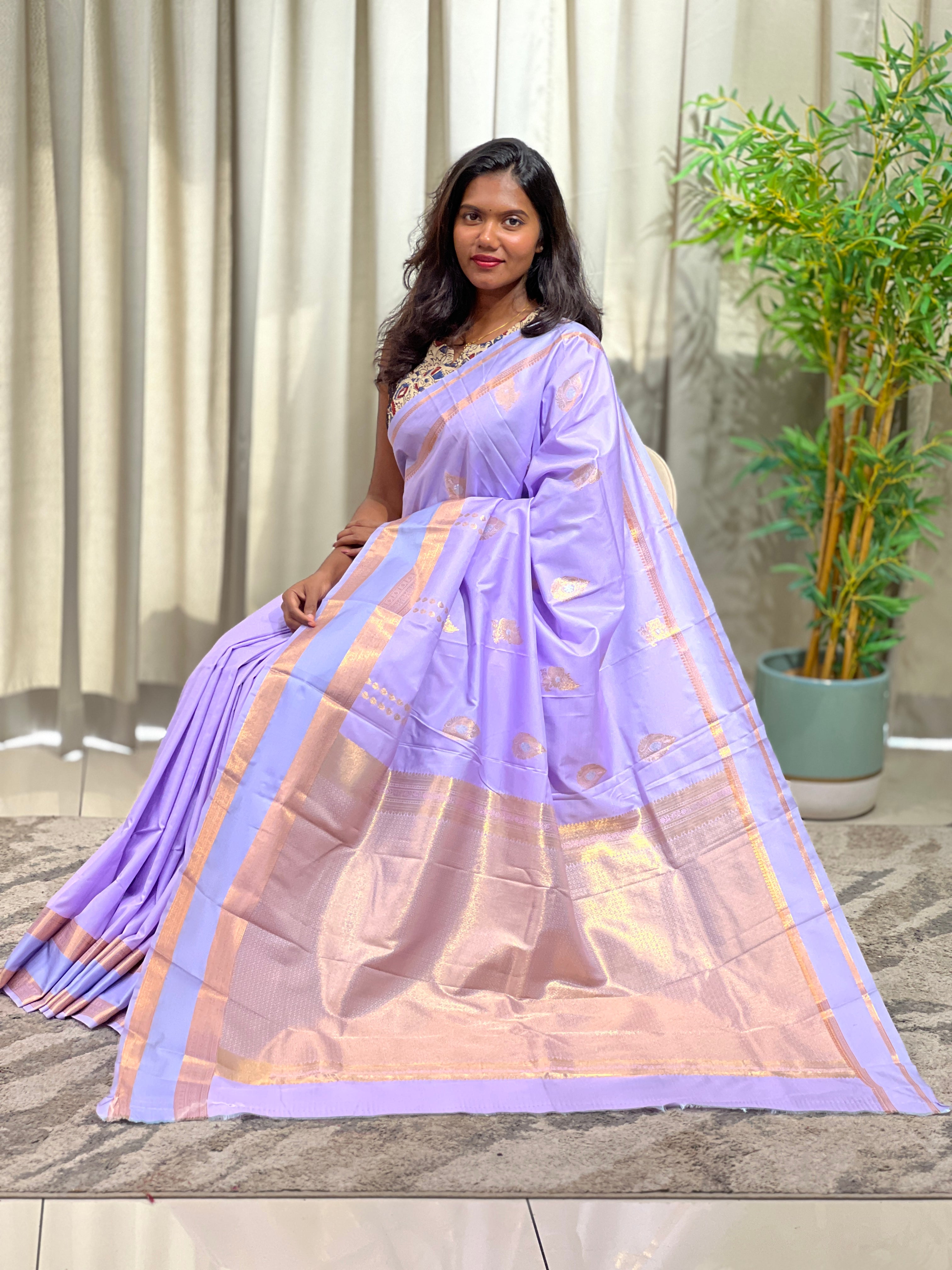 Rettapet Pattern Semi Silk Saree | GAS130