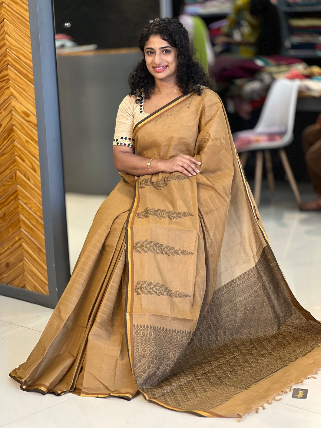 Thread Weaving Cotton Saree | UDF134