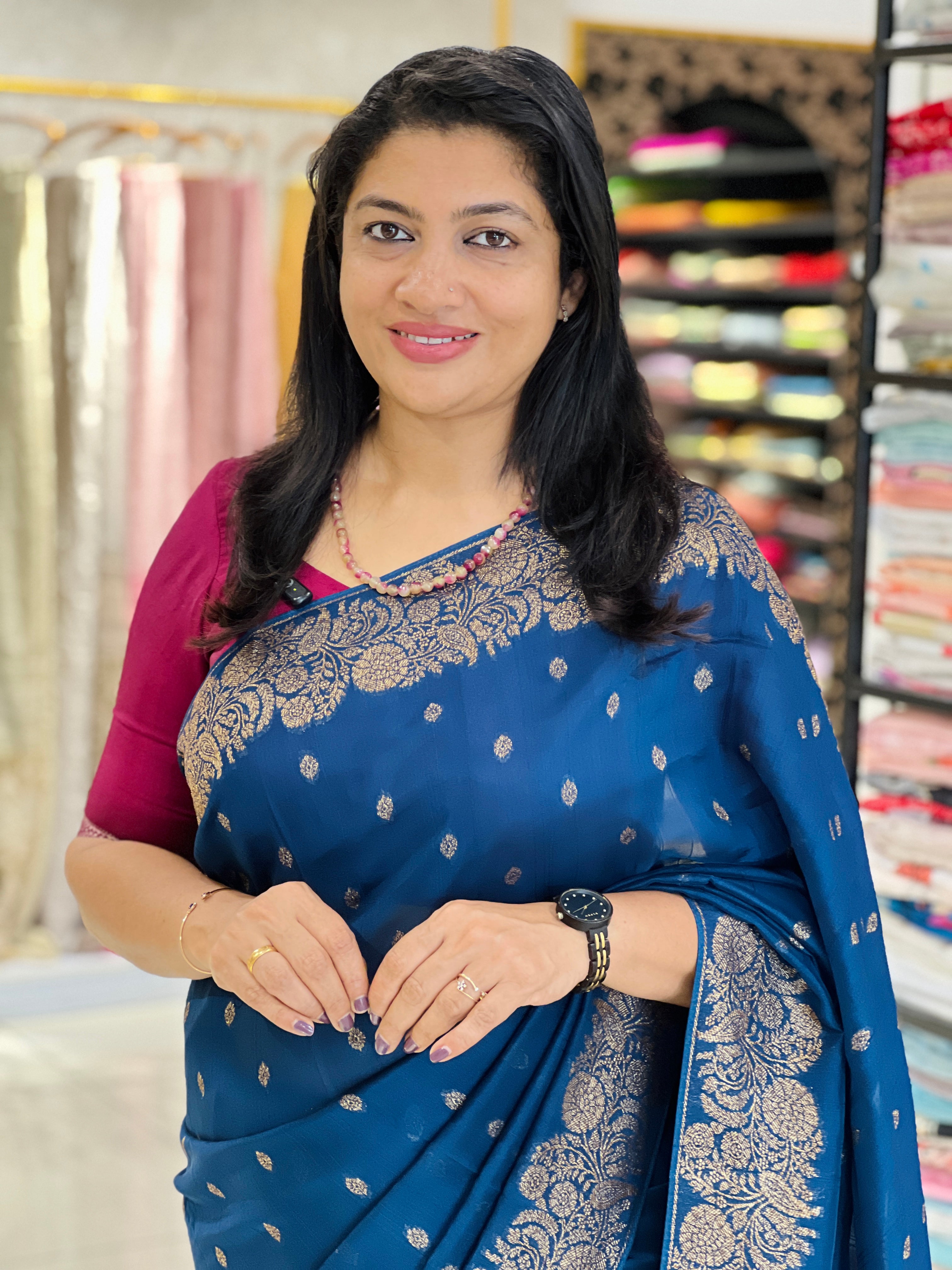 Banarasi Weaving Patterned Semi Tussar Saree | YNG1248