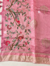 Banarasi Patterned Silk Linen Saree | RGD361