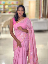 Jamdani Weaved Chanderi Finish Saree | SSN228