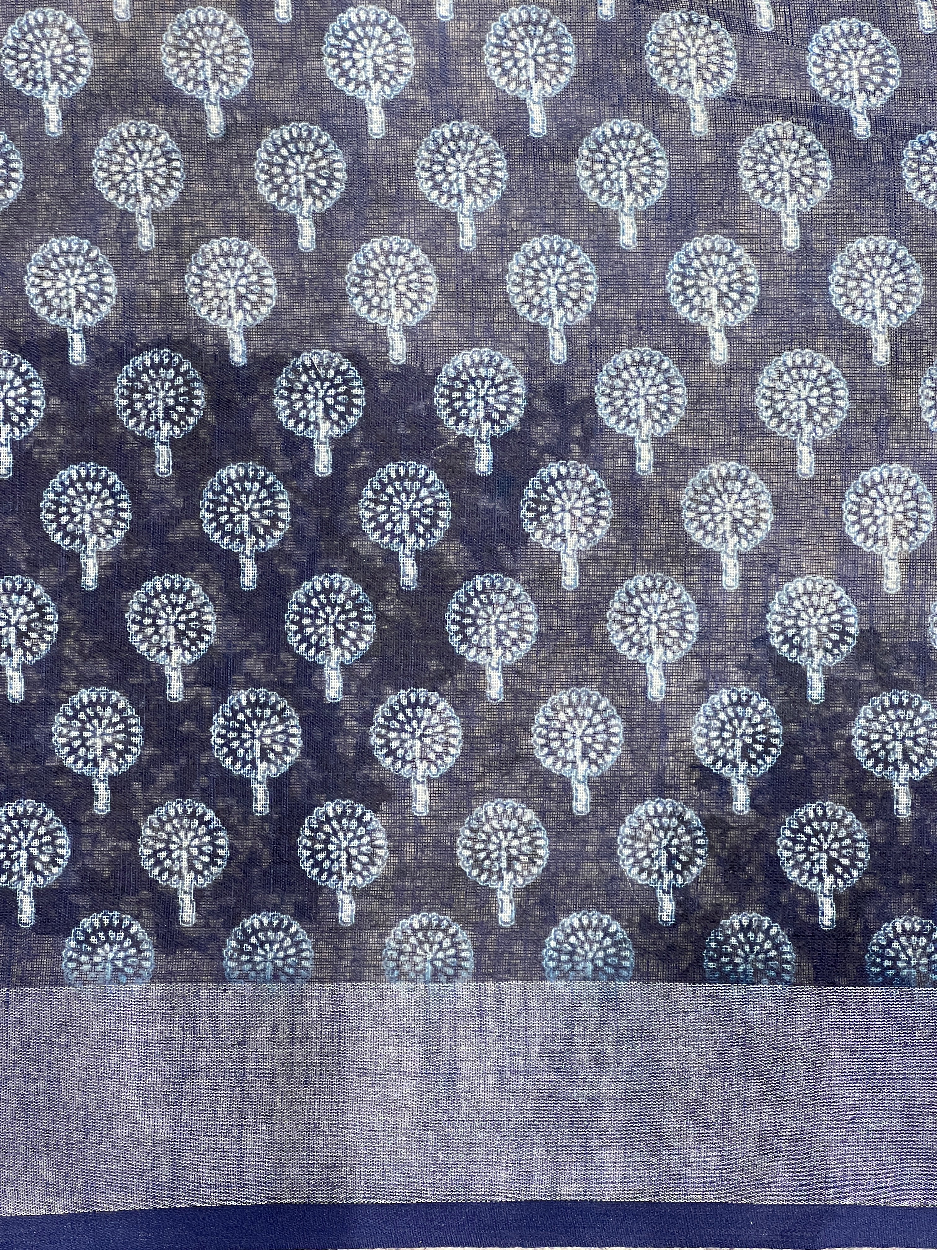 Digital Printed Linen Finish Saree | BLD1869