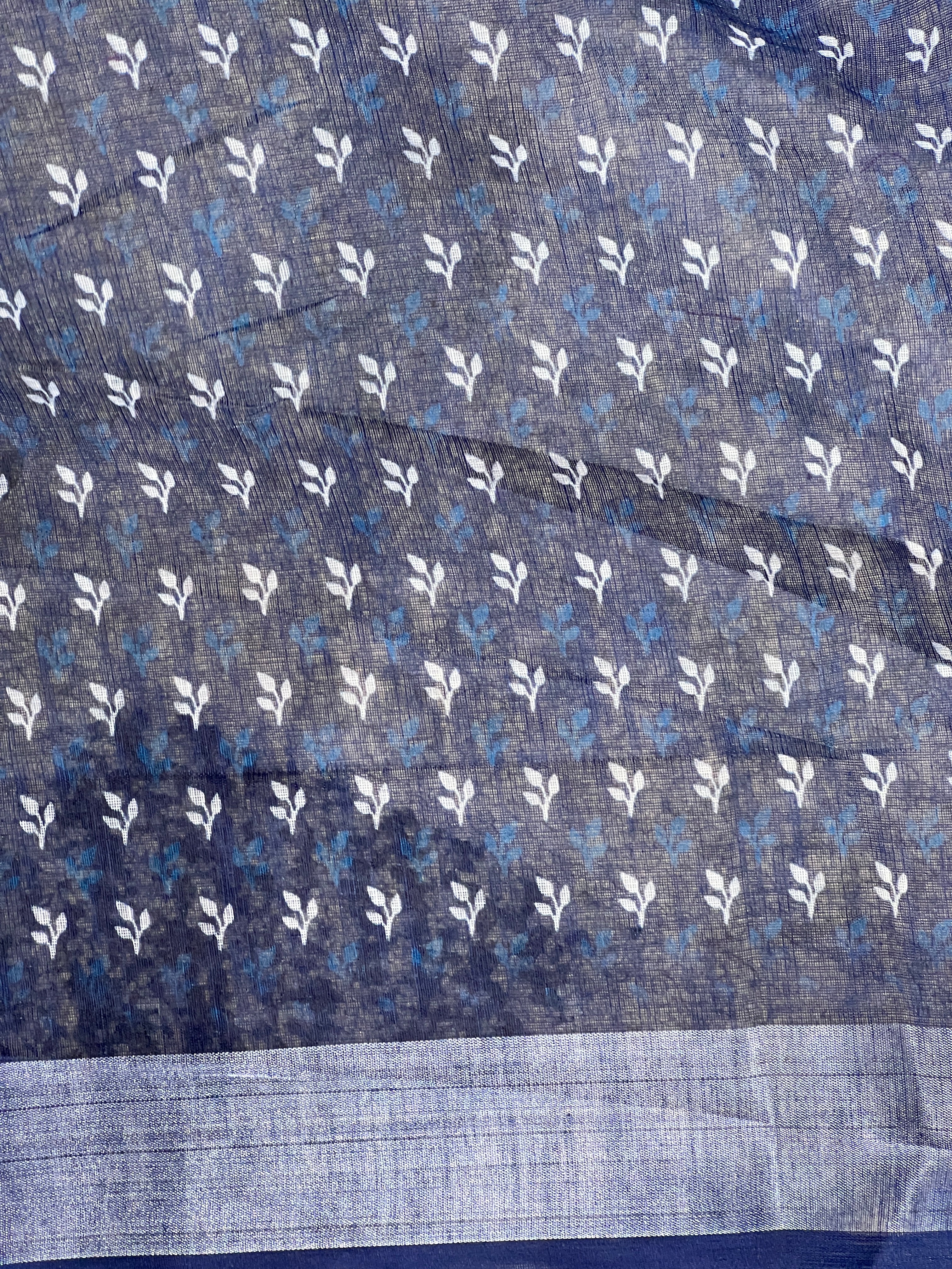 Digital Printed Linen Finish Saree | BLD1876