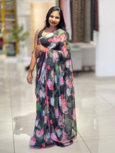 Floral Printed Pattern Georgette Saree | HT152