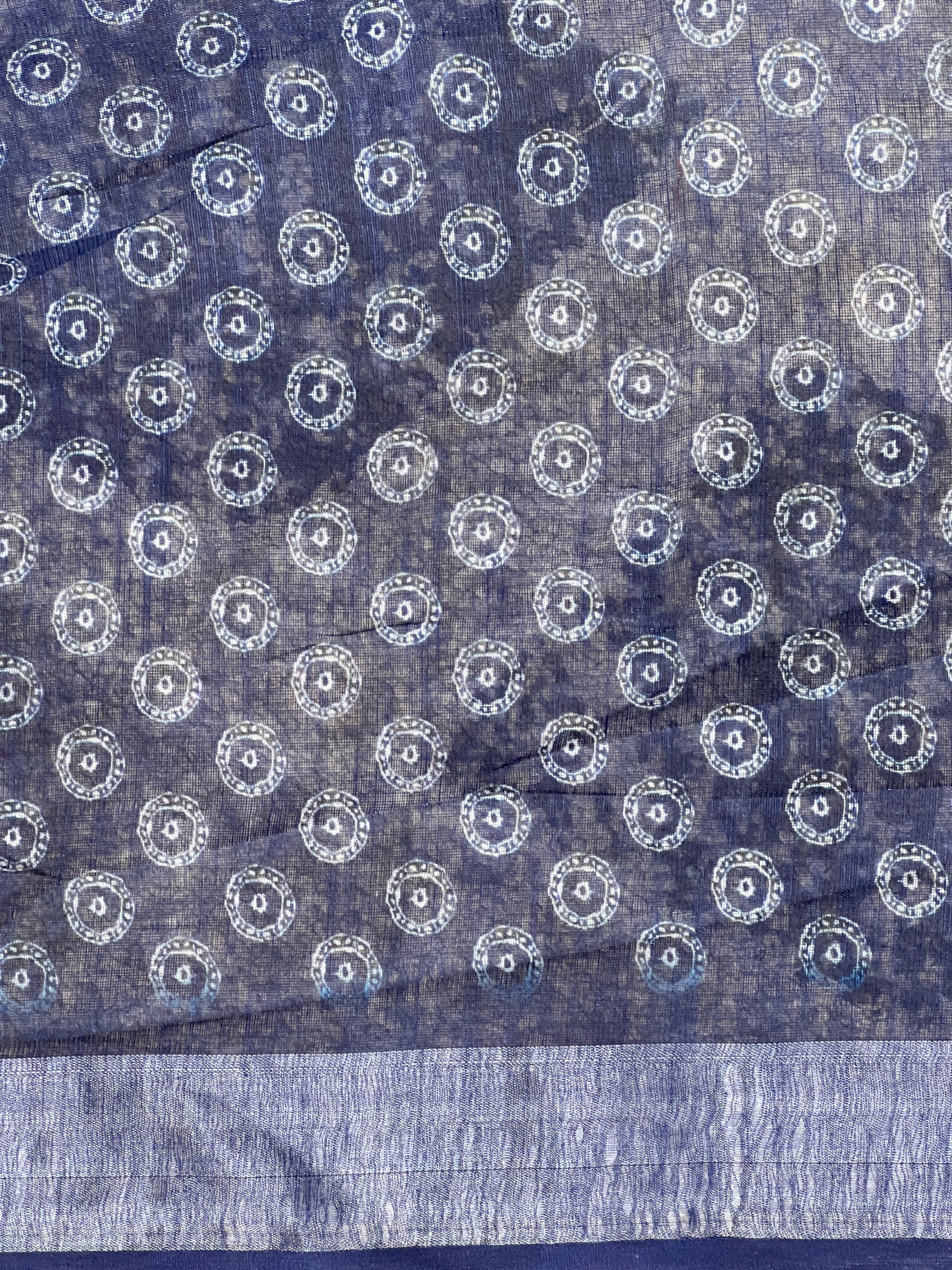 Digital Printed Linen Finish Saree | BLD1875