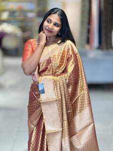 Banarasi Weaved Pattern Tissue Saree | NN115