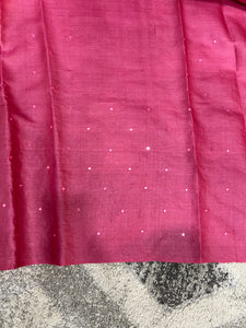 Embroidery With Mirror Detailed Desi Tussar Saree | RGD335