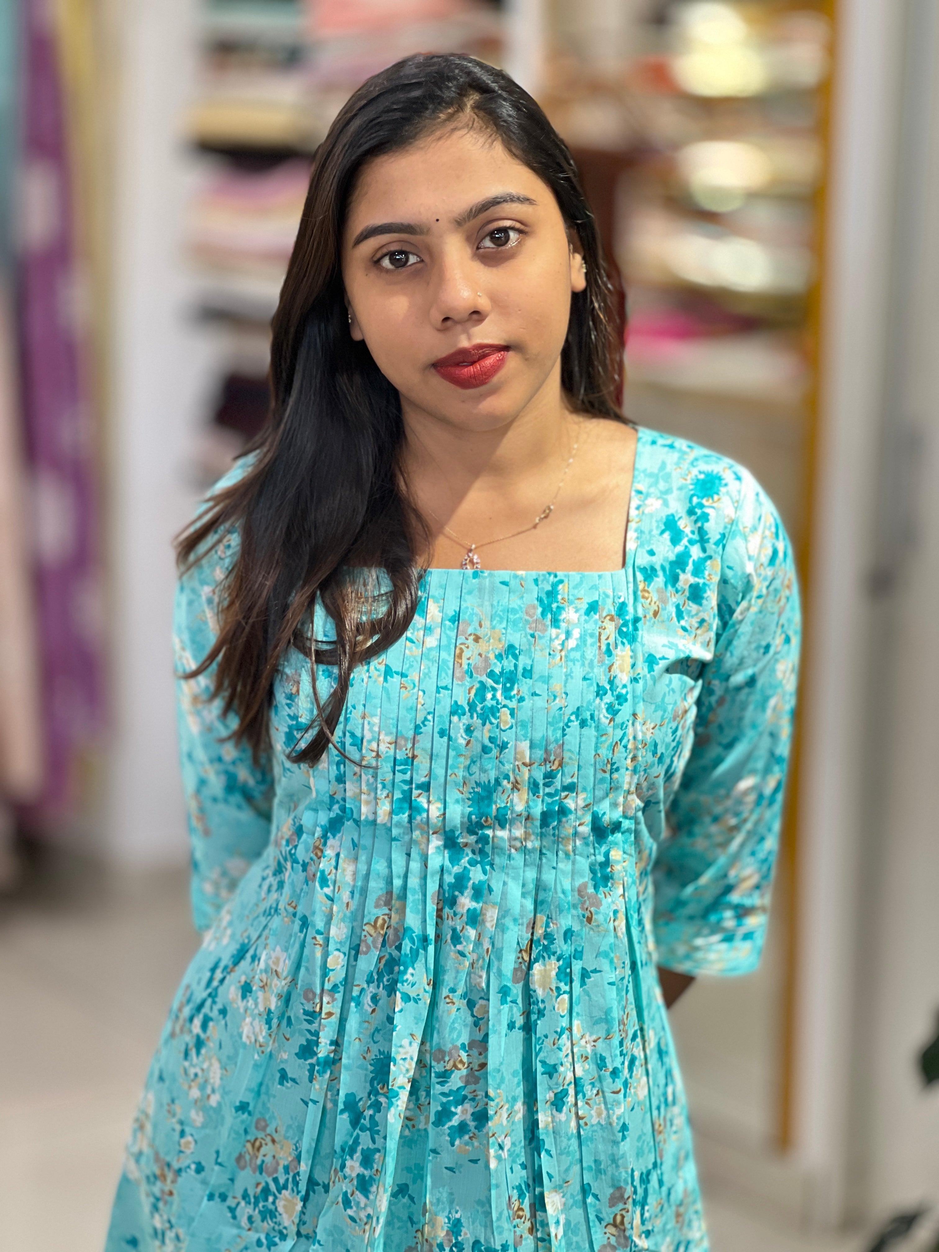 Floral Printed Cotton Kurta | MSN129