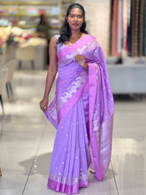 Paisley Patterned Chanderi Finish Saree | NN144