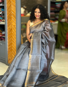 Zari Weaved Tussar Silk Saree | PD893