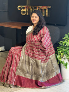 Screen Printed Chanderi Saree | SMC106