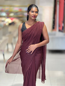 Mukaish Work Detailed Organza Saree | SF1268