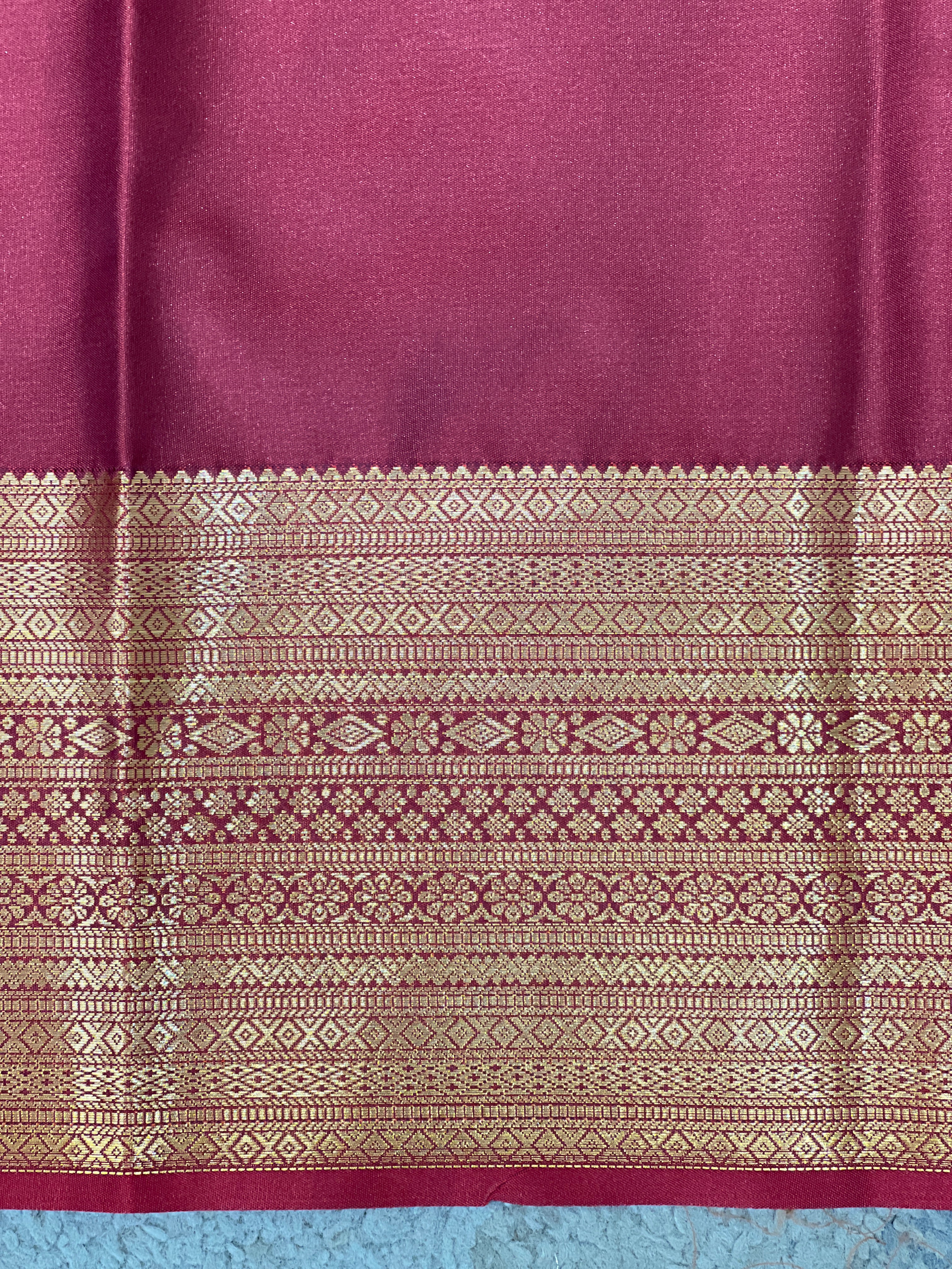 Check Patterned Soft Silk Saree | RVS333