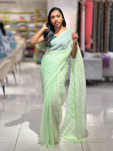 Mukaish Work Detailed Organza Saree | SF1271