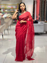 Mirror & Crochet Lace Detailed Kota Saree | SF1344