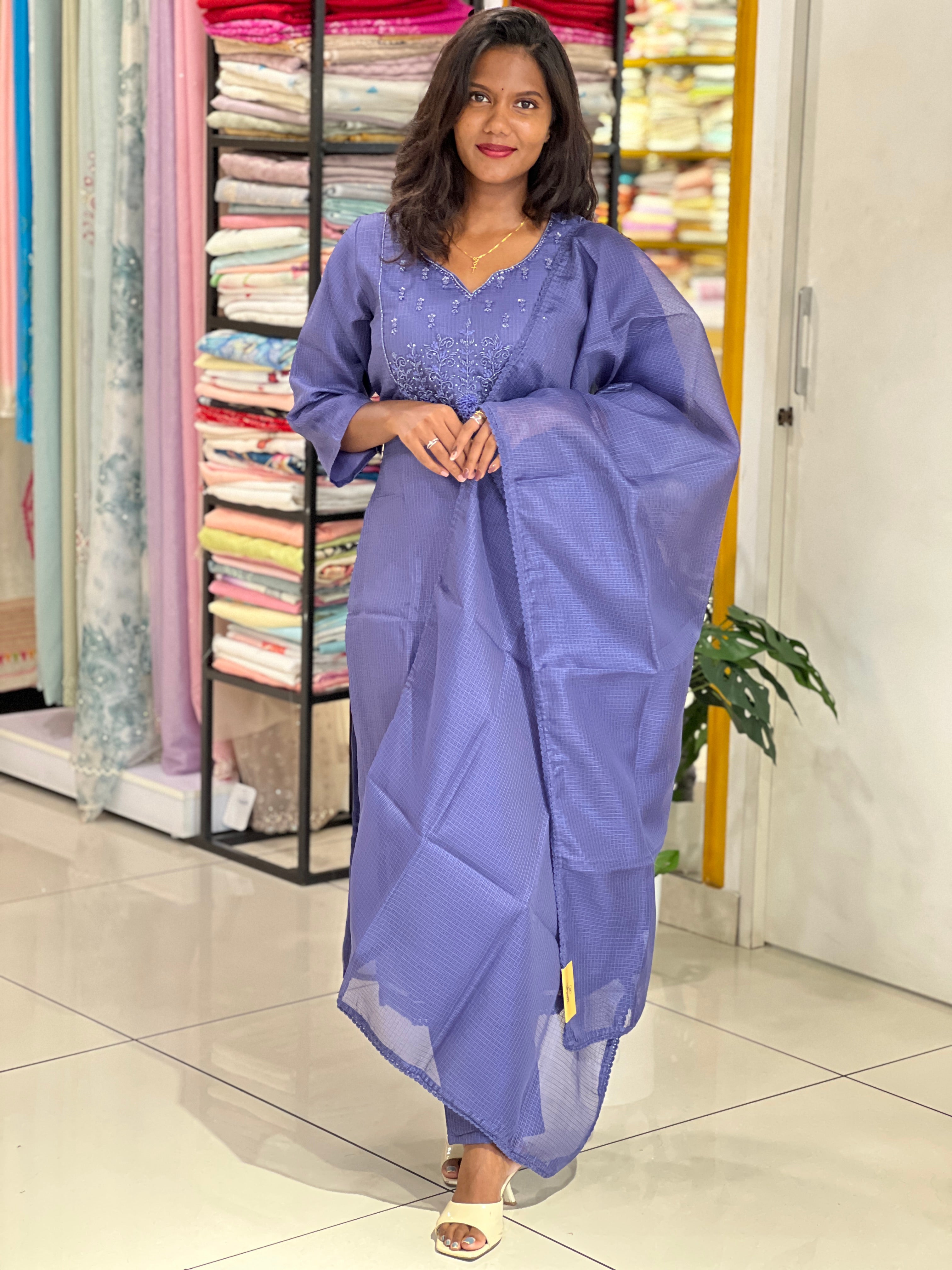 Party Wear Handwork Kota Salwar Set | SLM208