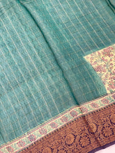 Zari Check Patterned Chanderi Silk Saree | RGD500