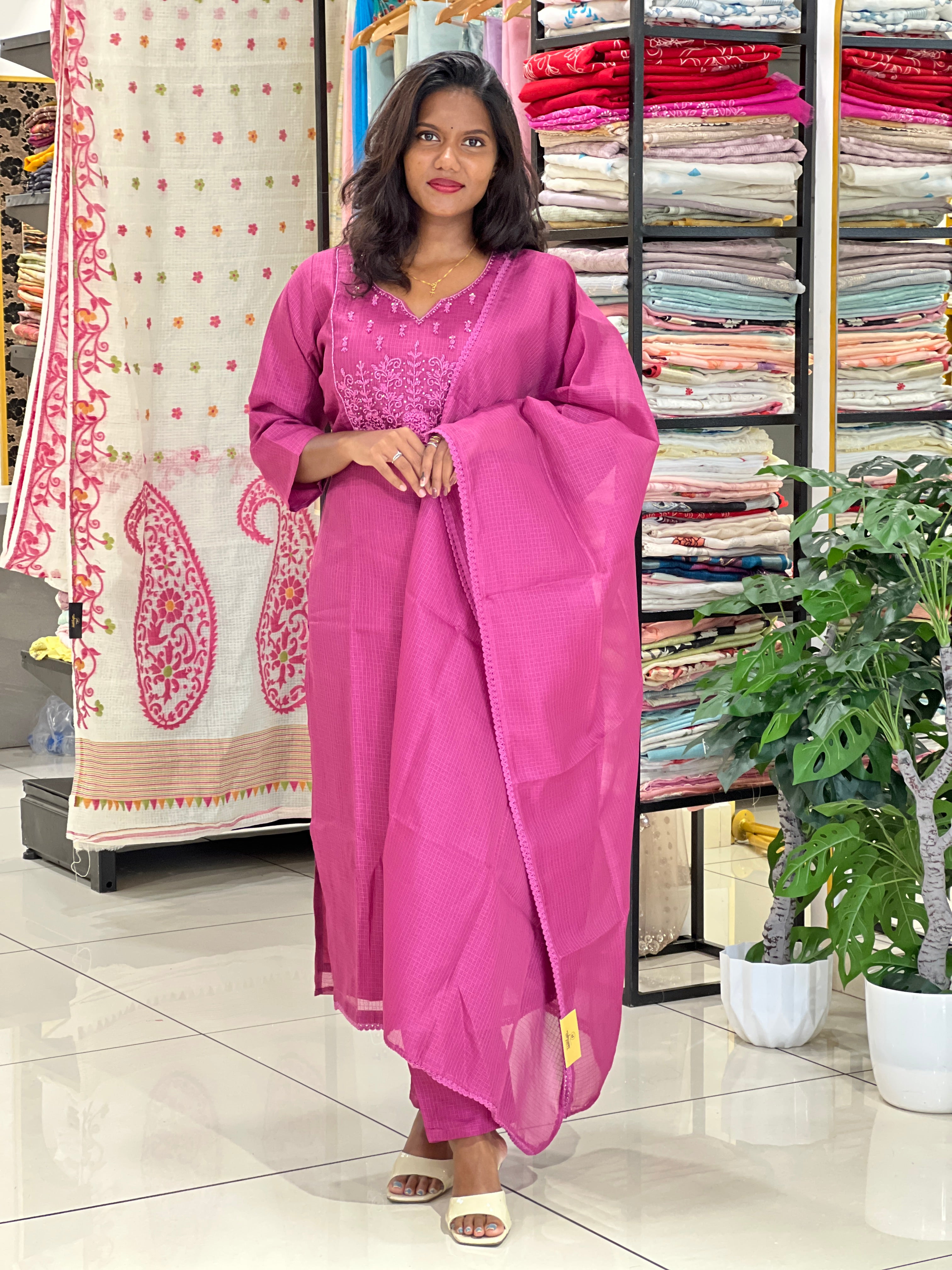 Party Wear Handwork Kota Salwar Set | SLM209