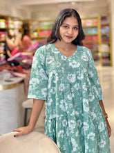Floral Print Pattern Pure Cotton Kurta | OS466