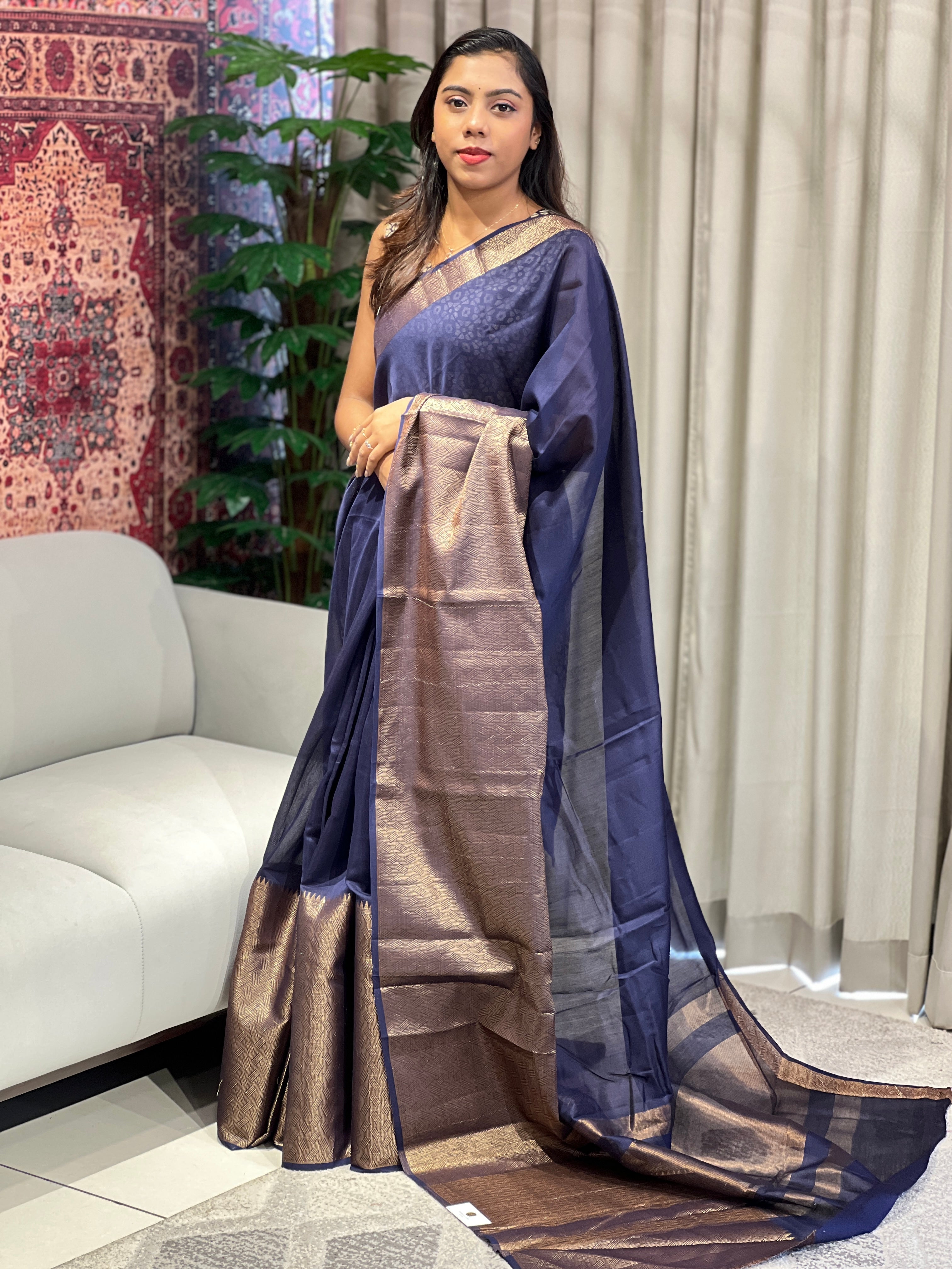 Banarasi Woven Semi Chanderi Saree | YNG745