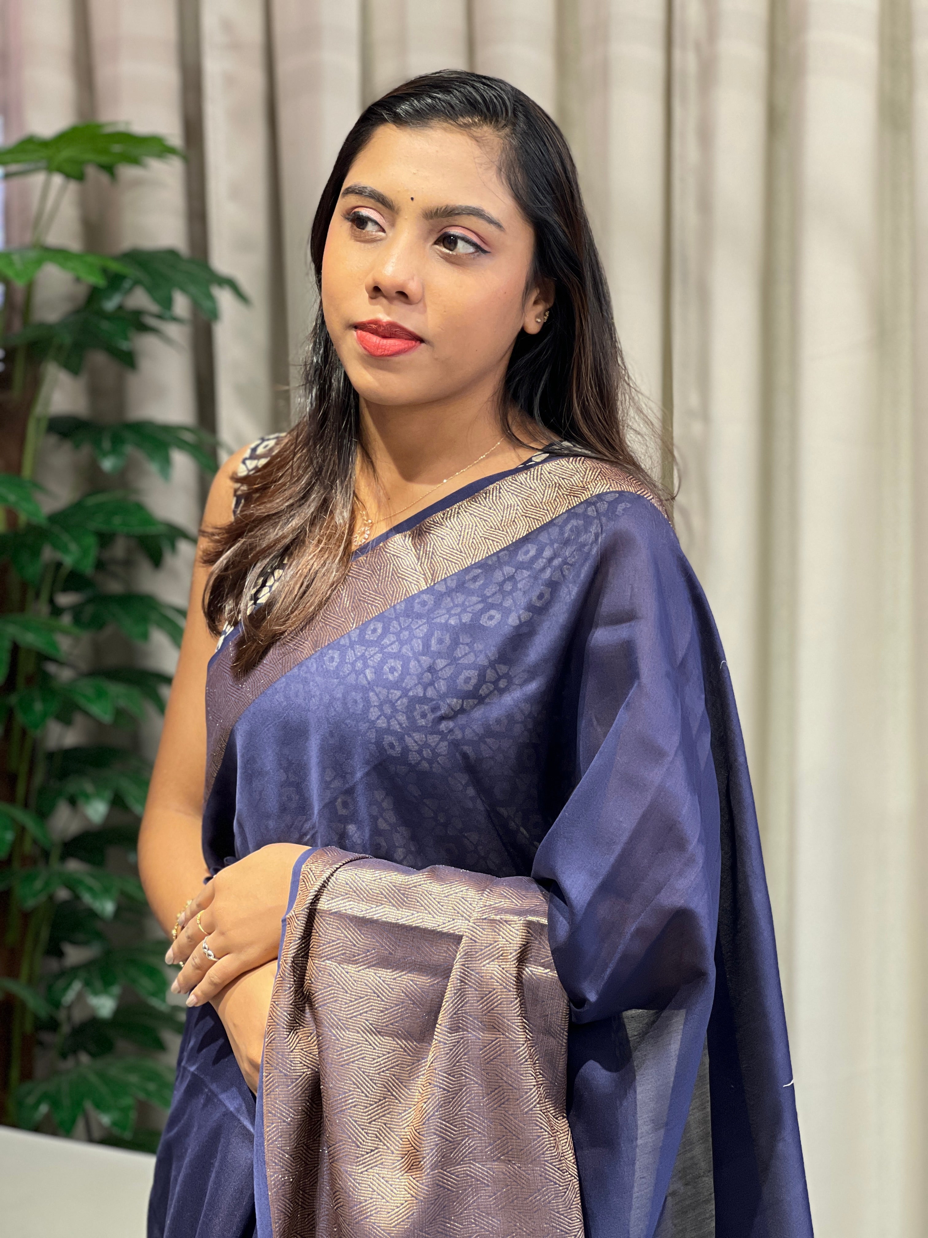 Banarasi Woven Semi Chanderi Saree | YNG745