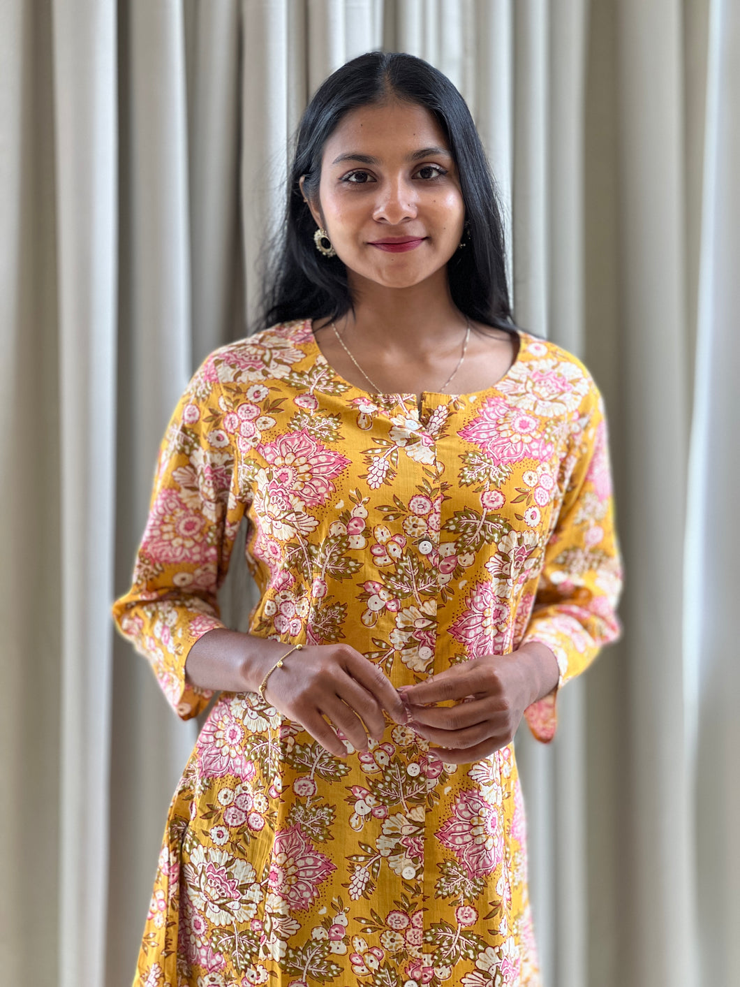 Floral Design Cotton Kurta |  NCF231