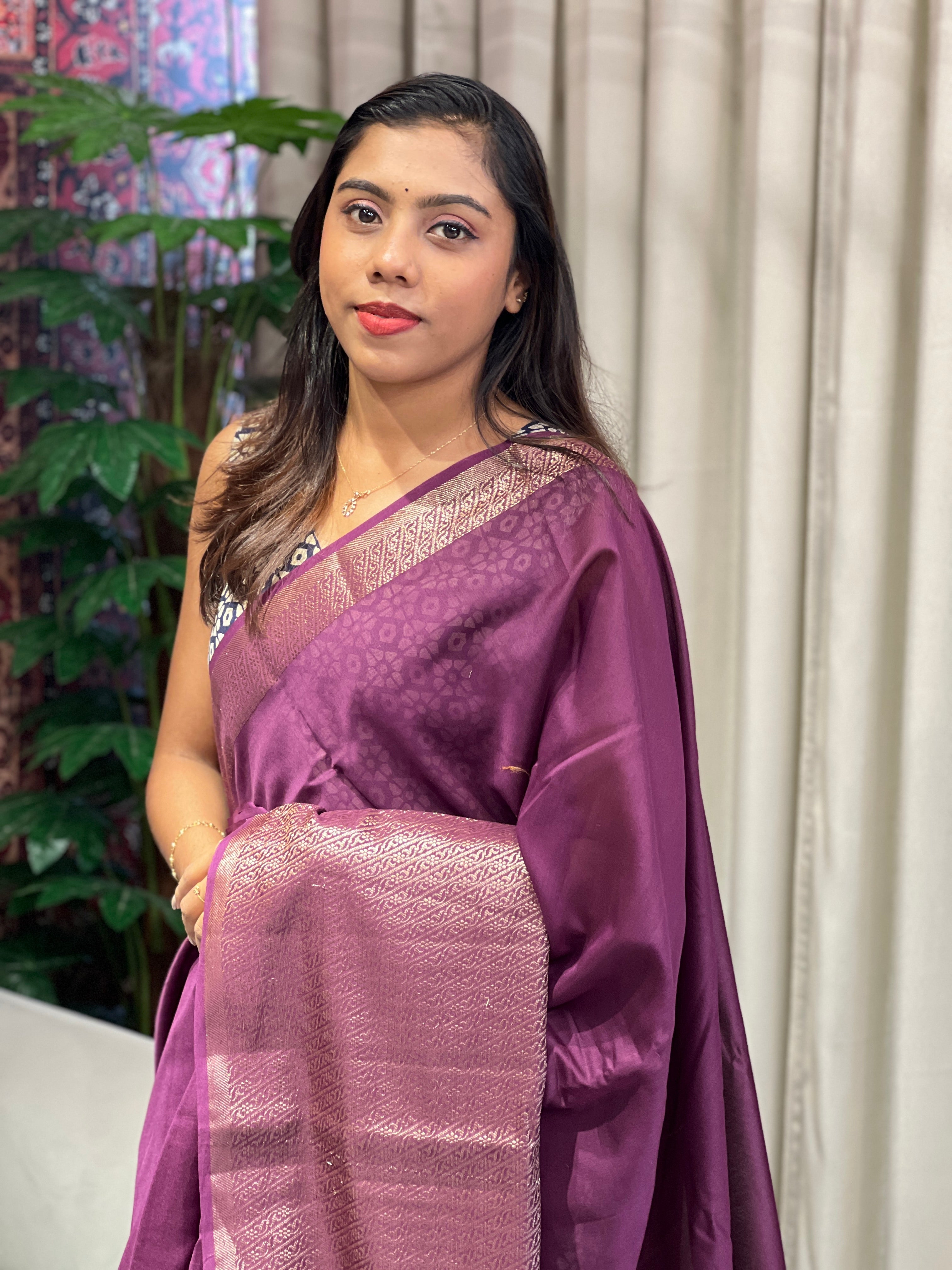 Banarasi Woven Semi Chanderi Saree | YNG744