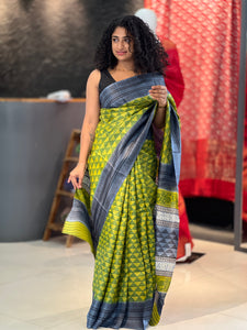 Screen Print Design Pure Tussar Saree  | SHF171