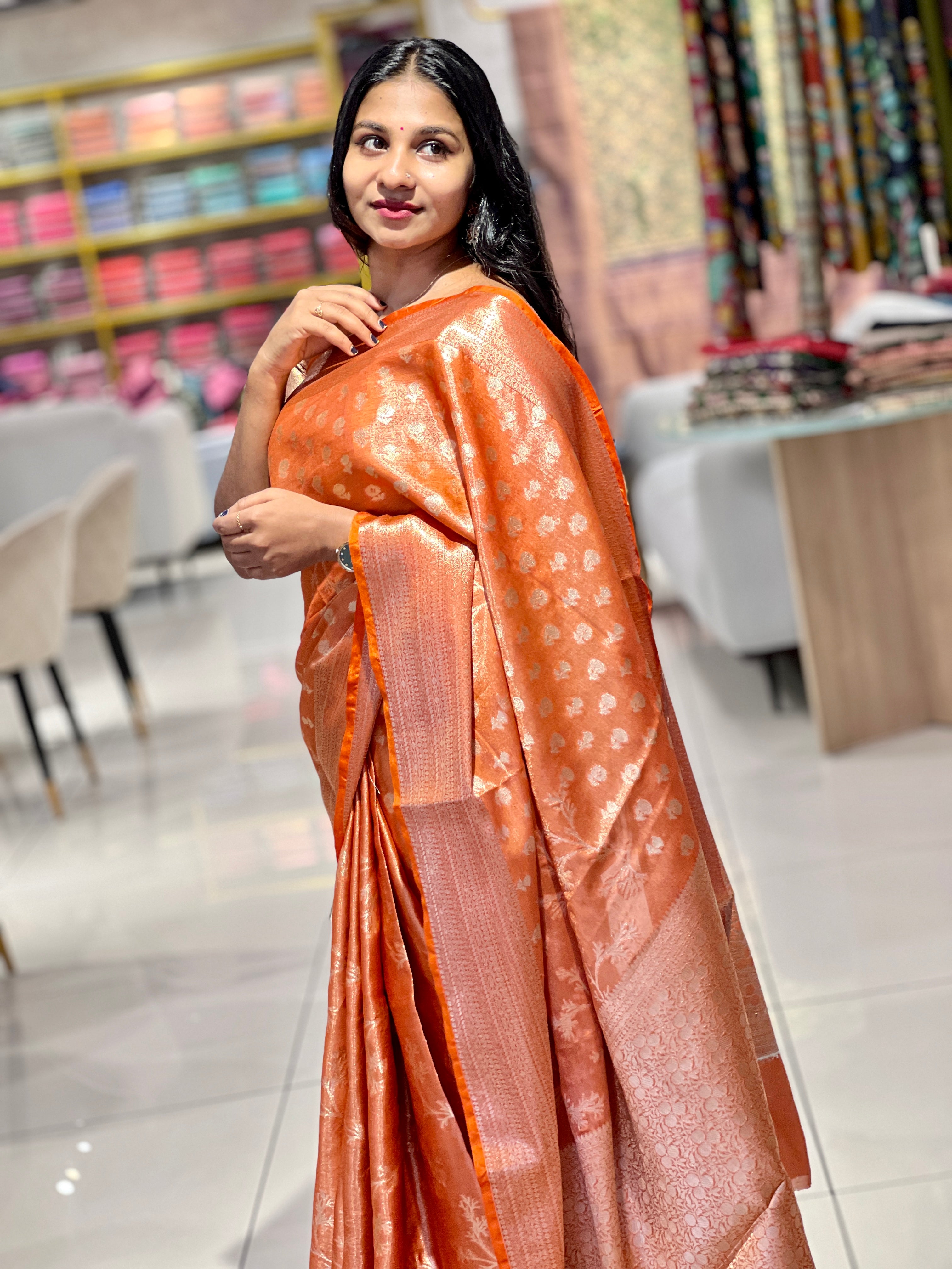 Brocade Pattern Tissue Banarasi  Saree | NN316