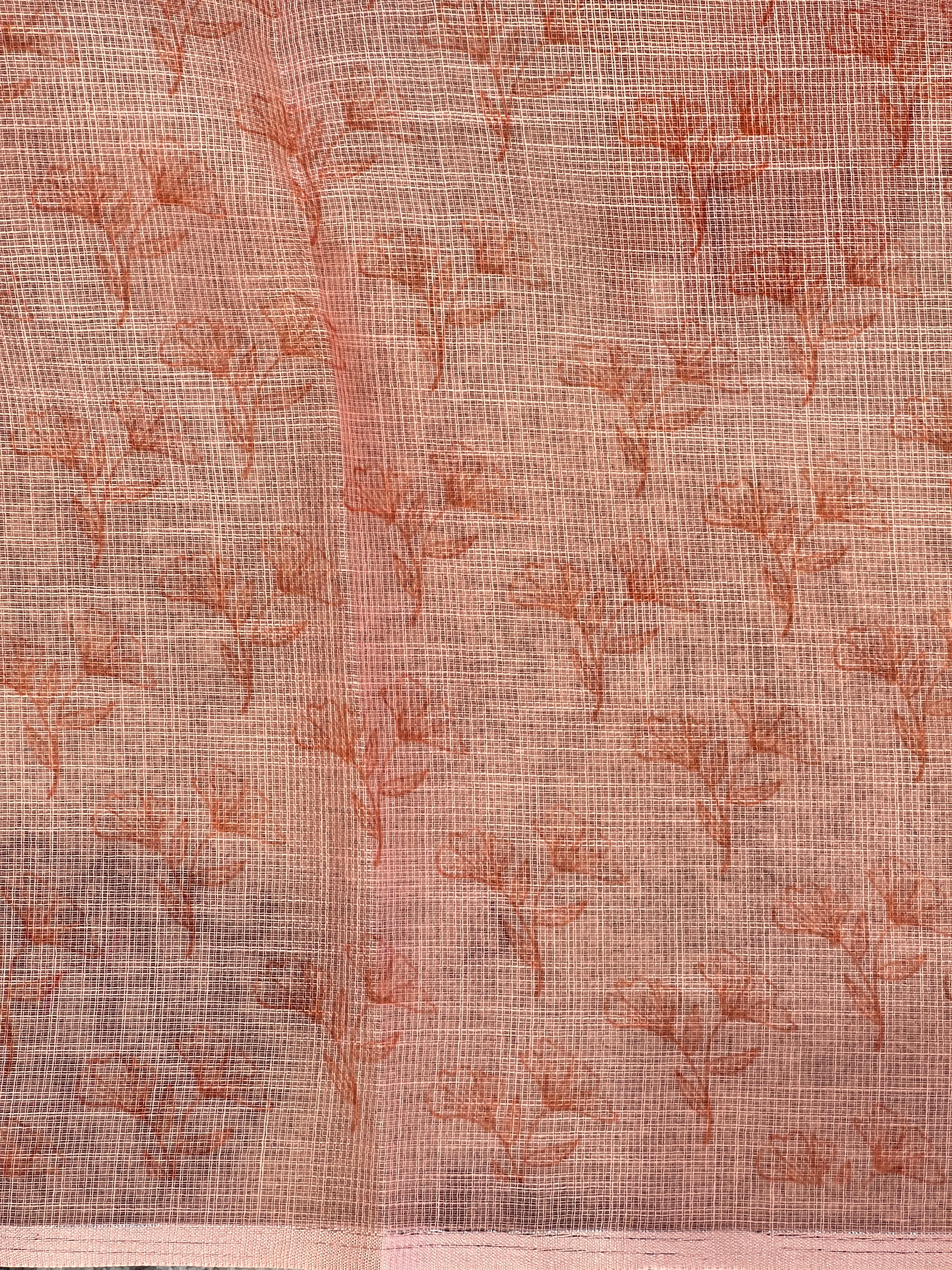 Floral Digital Printed Semi Linen Saree | YNG774