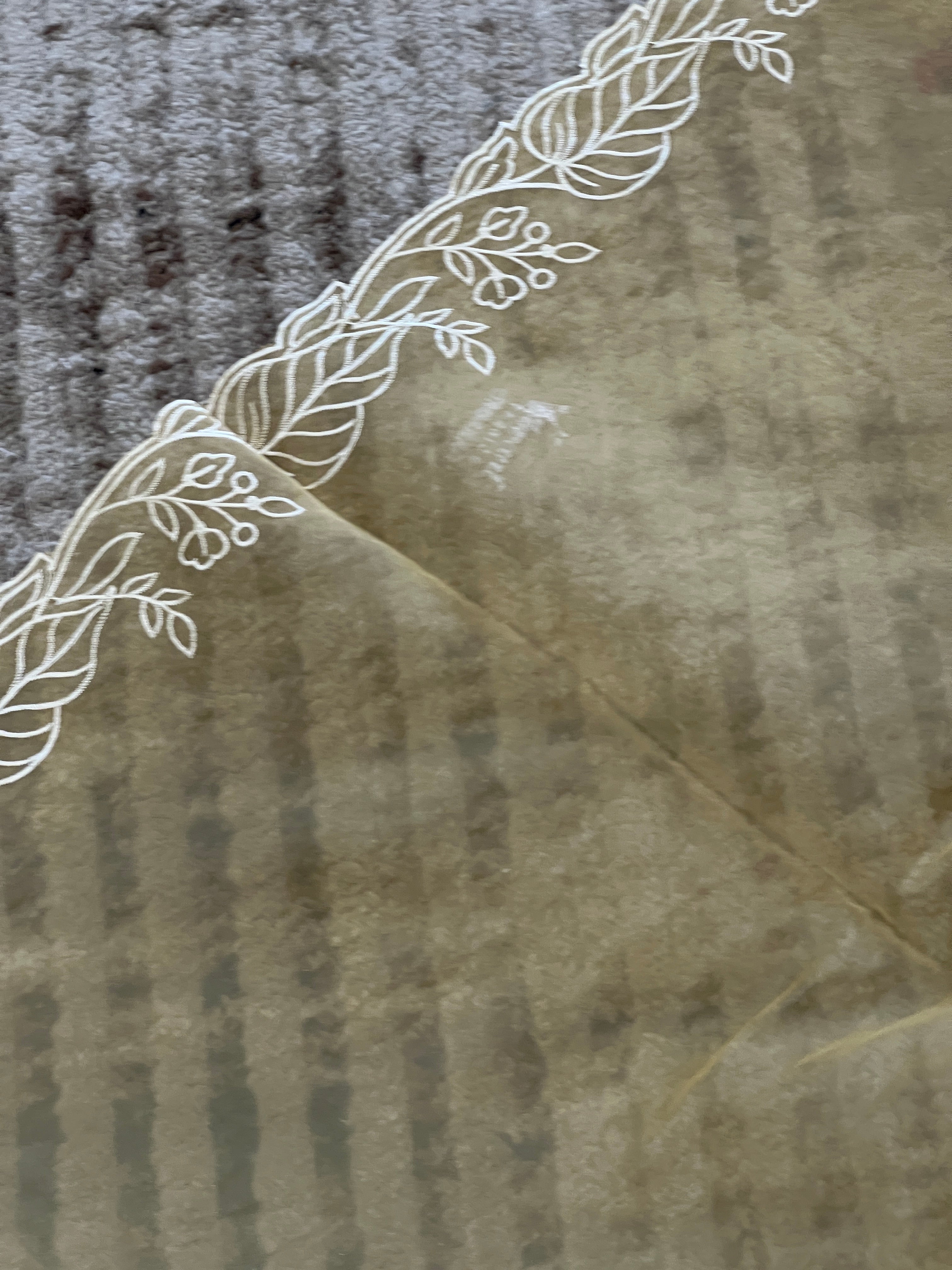 Machine Embroidered Organza Saree | BLD707