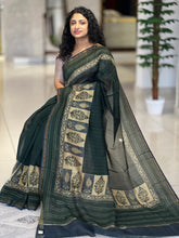 Block Printed  Chanderi Silk Saree | RGD446