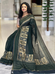 Block Printed  Chanderi Silk Saree | RGD446