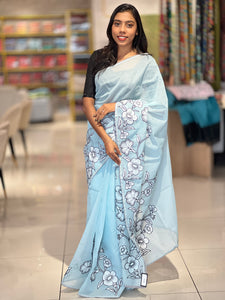 Floral Applique Detailed Kota Saree | BLD1289