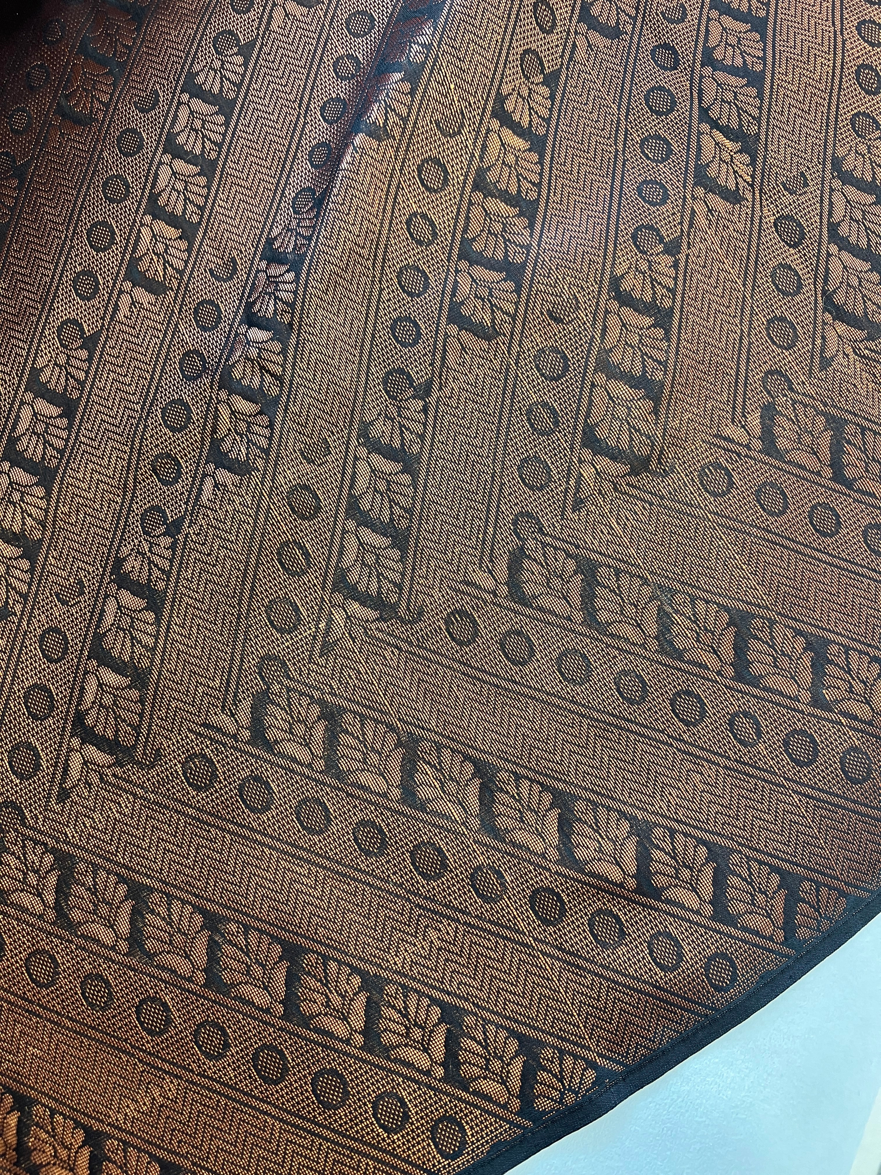 Traditional Buta Weaved Semi Silk Saree | KRK477