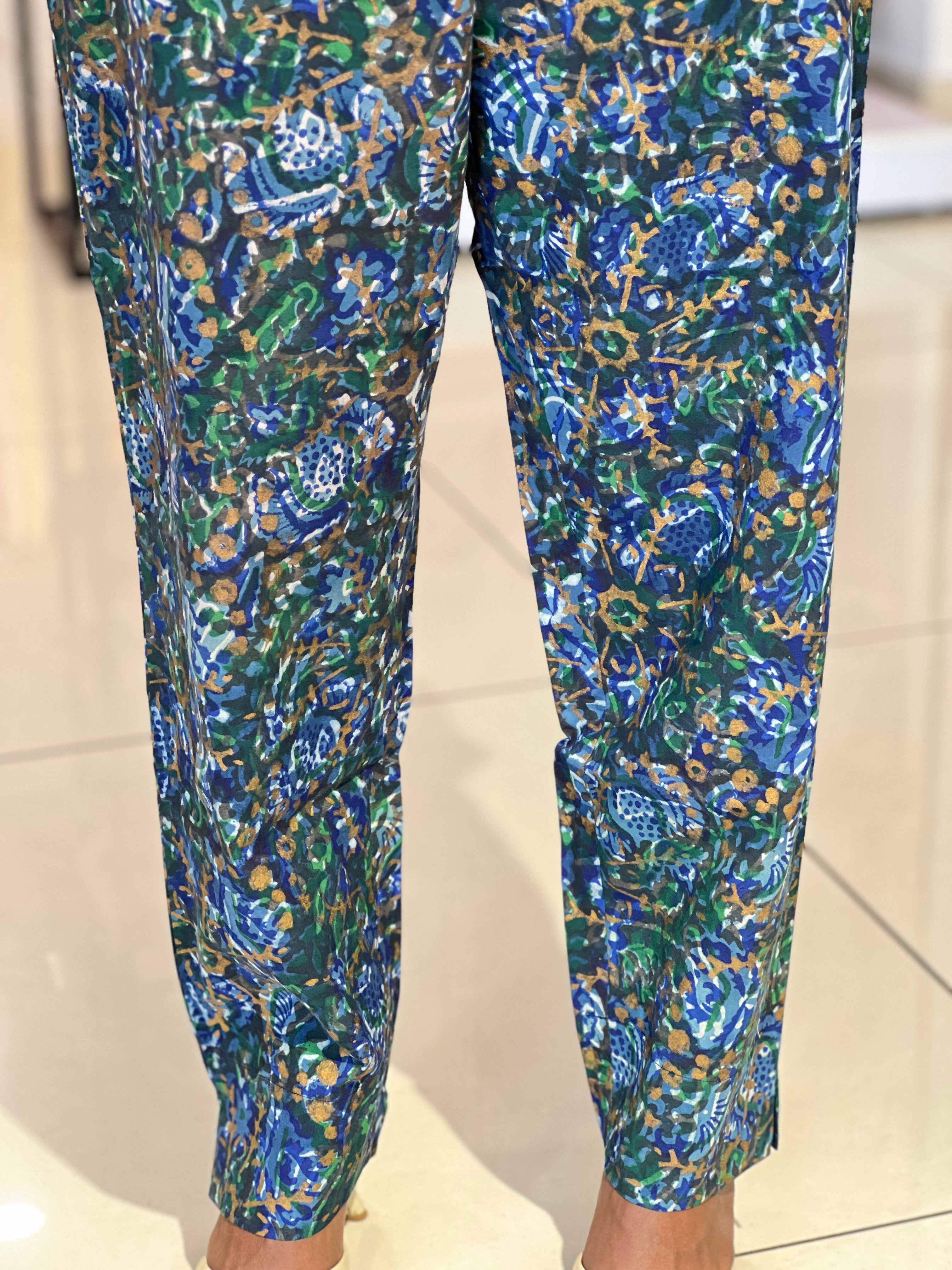 Floral Printed Chanderi Bottom | DNT1154
