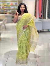 Block Printed Supernet Kota Saree | SF1308